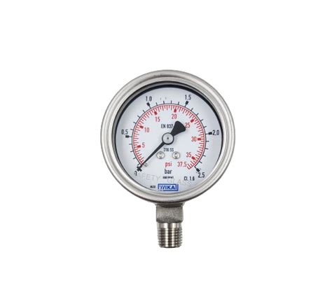Wika Fully Stainless Steel Pressure Gauge 2325063 Withwithout