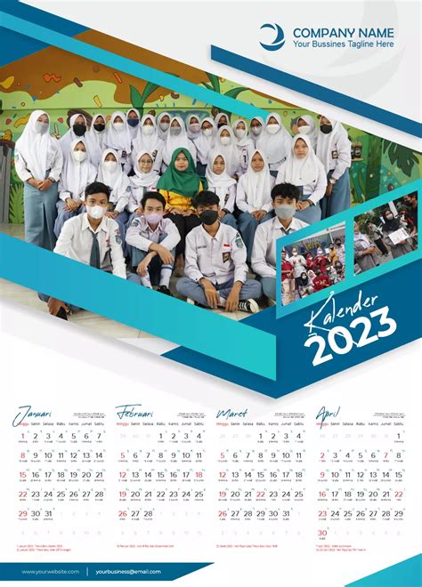 Percetakan Kalender Sekolah Tema Pendidikan Custom