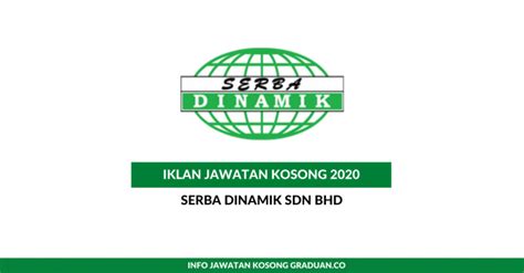 It operates through the operations and maintenance; Permohonan Jawatan Kosong Serba Dinamik Sdn Bhd • Portal ...