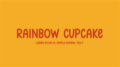 Rainbow Cupcake Font Download Free For Desktop And Webfont