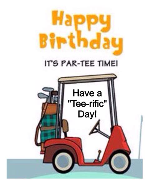 Happy Birthday Golfing Kaarten Happy Birthday Golf Golf Birthday