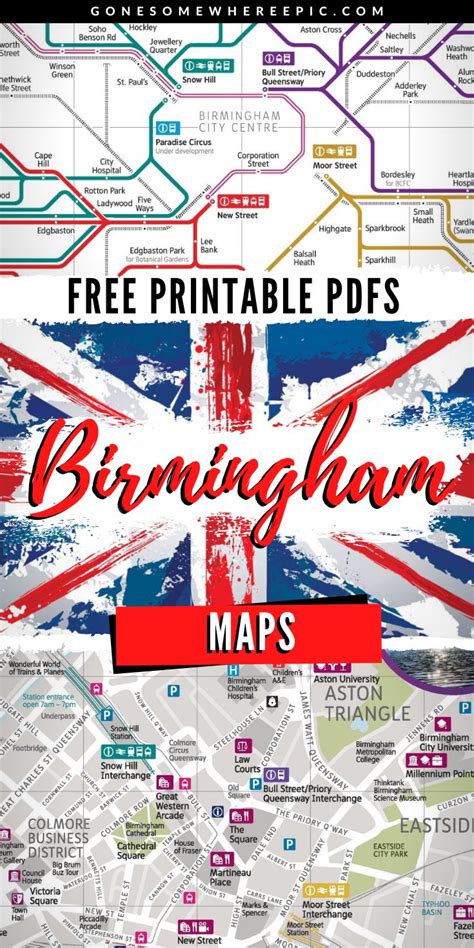Birmingham Map Tourism And Travel Guide Free Pdf Maps Birmingham Map