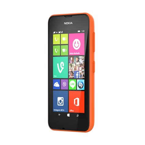 Nokia Lumia 530 Dual Sim Orange A00020345 Achat Vente Mobile