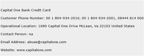 Send us a secure message, write or give us a call. Capital One Bank Credit Card Contact Number | Capital One Bank Credit Card Customer Service ...