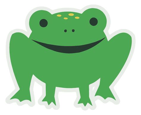 Onlinelabels Clip Art Cartoony Frog