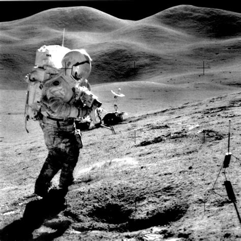 A Astronauts Exploring The Moon A Apollo 15 Commander Dave Scott
