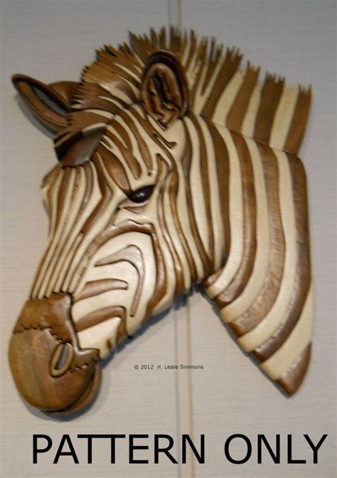 Custom Order Wildlife Portrait In Wood Intarsia Intarsia Wood
