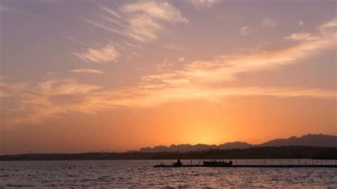 Picturesque Timelapse Sunset Over Red Sea By Kotangens