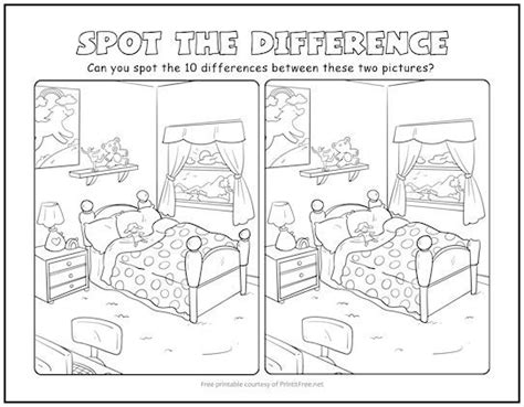Pin On Free Printable Spot The Difference Puzzles
