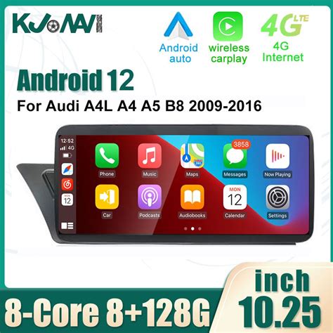 android touch screen 10 25 inch for audi a4l a4 a5 b8 2009 2016 car accessories multimedia