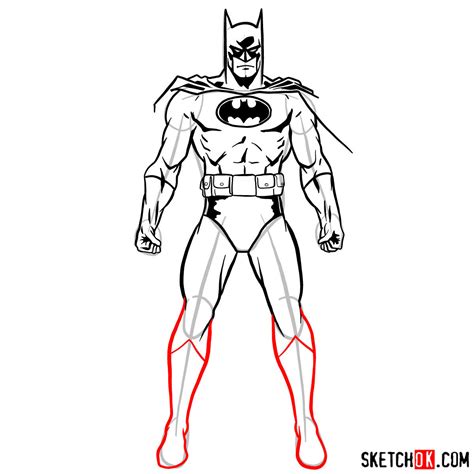 Easy How To Draw Batman Tutorial And Batman Coloring Page Images And