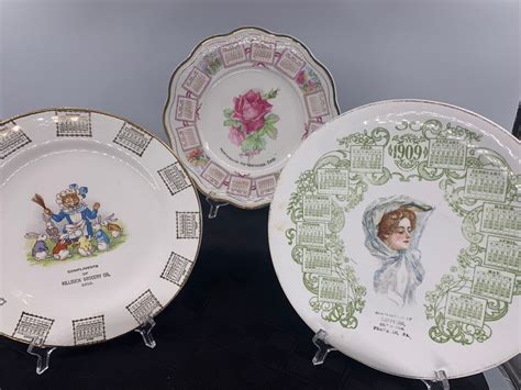 Antique Calendar Plates From Early 1900s Choose From 3 Goshen Indiana