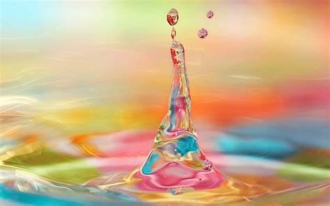 Colorful Water Drops Wallpapers Weneedfun