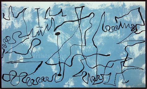Joan Miro Blue Labyrinth 1956 Original Lithograph Mourlot Buy