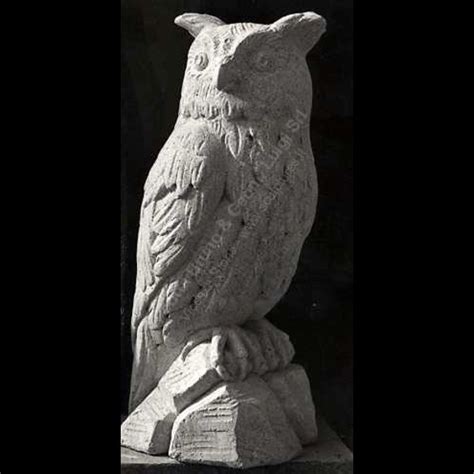 Peotta Bruno Owl Sculpture Vicenza Stone Owl Sculpture Hand Carved