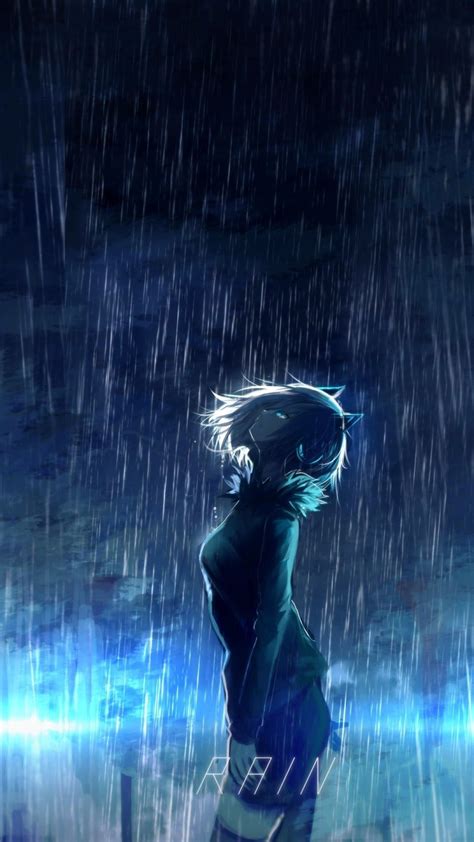 Rain Anime Iphone Wallpapers Top Free Rain Anime Iphone Backgrounds
