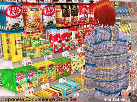 Studio K Creation Japanese Convenience Store Set Sims 4