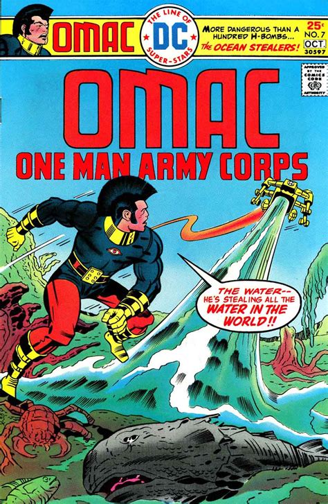 Omac 7 Jack Kirby Art And Cover 1st Doctor Skuba Pencil Ink