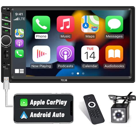 Buy Double Din Car Stereo Radio Voice Control Apple Carplay Android Auto Inch Hd Lcd Touch