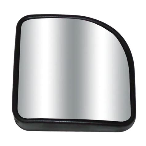 Wedge Hot Spot Blind 3” Mirror Convex Glass W Stick On Black For Car