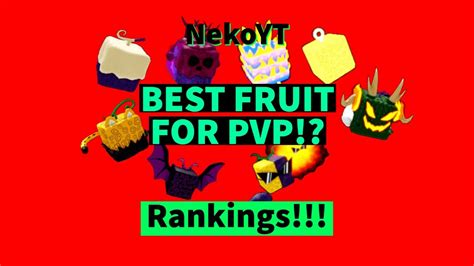 Best Fruits For Pvp Ranking Blox Fruits Youtube