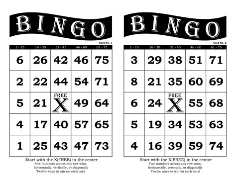 Bingo Cards 200 Cards 2 Per Page Immediate Pdf Download Etsy