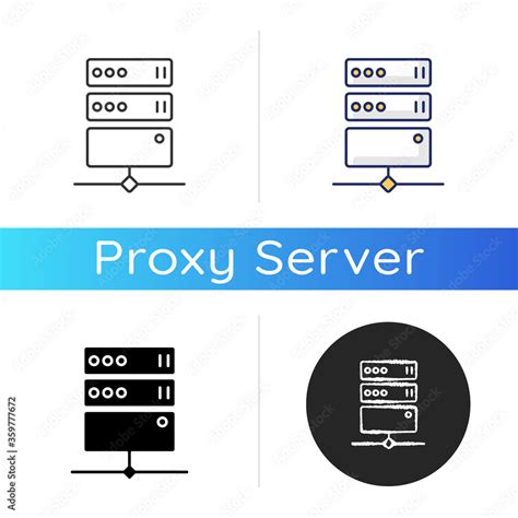Proxy Server Icon Online Resource Access Internet Privacy And Virtual