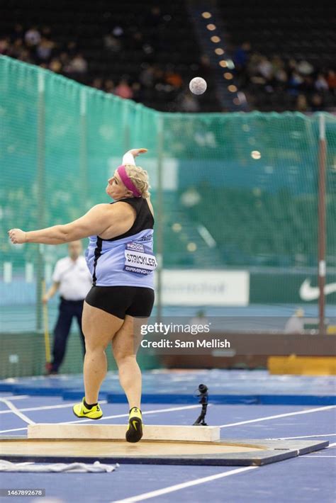 Amelia Strickler Of Great Britain Competes In The Womens Shot Put