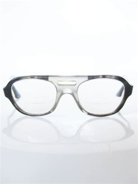 Vintage Geek Chic Glasses Eyeglasses Titmus Indie Gray Smoke
