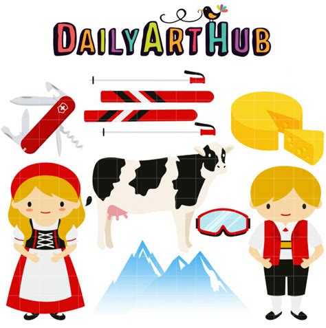 Swiss Alps Clip Art Set Daily Art Hub Graphics Alphabets And Svg