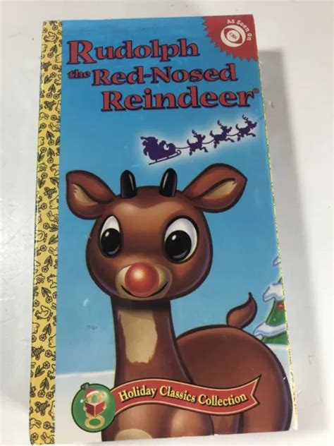 Rudolph The Red Nosed Reindeer 1992 Sony Golden Books Vhs New Sealed 8 99 Picclick
