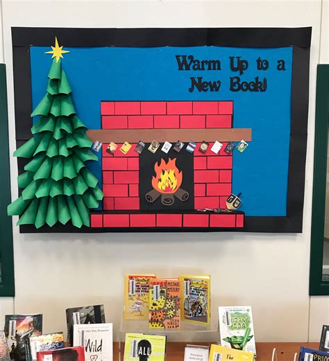 December Christmas Library Christmas Library Bulletin Boards