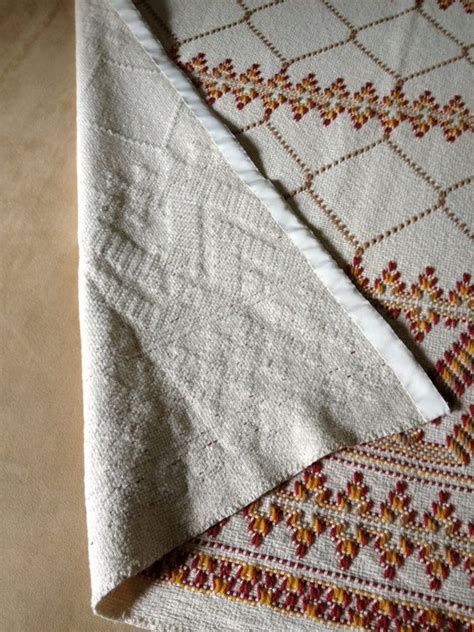 Weaving Swedish Weaving Huck Weaving Monks Cloth Lap Throw Blanket