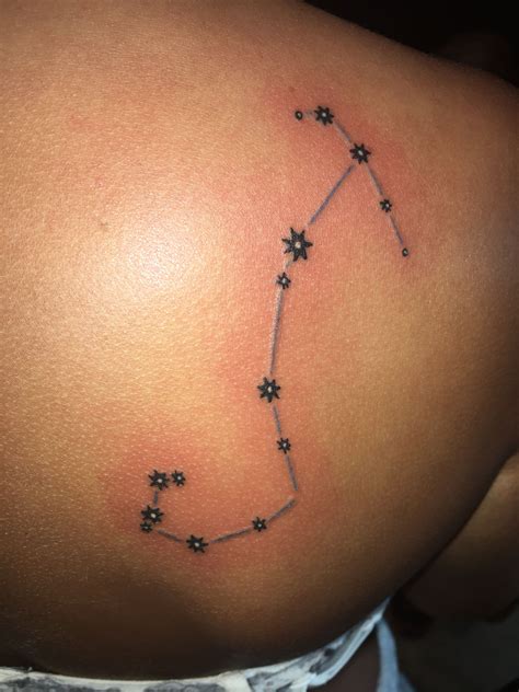 Scorpio Constellation Tattoo Scorpio Constellation Tattoos