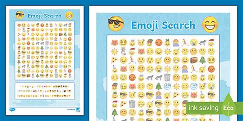 😊 Emoji Search Activity Teacher Made Twinkl
