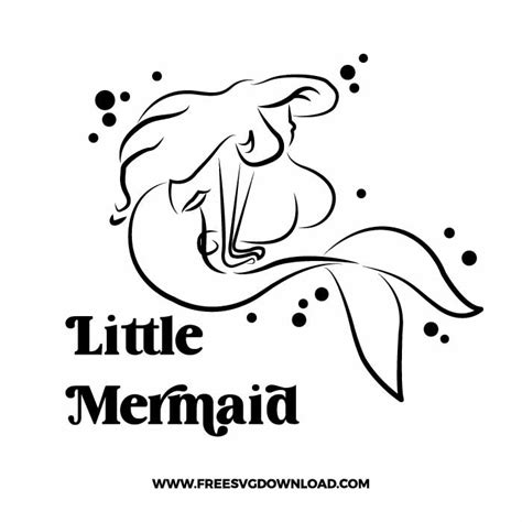 Disney Princess Svg Ariel Svg The Little Mermaid Svg Walt Disney Svg