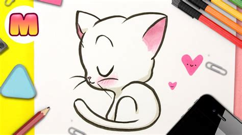 Como Dibujar Un Gato Kawaii Dibujos Kawaii Faciles Aprender A