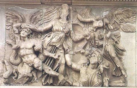 Gigantomachia War Of The Giants Ancient Greek Relief