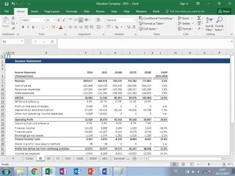 Company Valuation Excel Model Eloquens My Xxx Hot Girl
