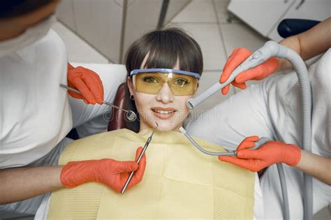 Woman In The Dental Office Stock Image Image Of Diagnosis 276356469