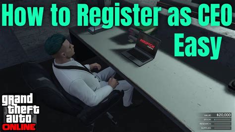 How To Register As A Ceo In Gta 5 Online Gta 5 Online How To Become A