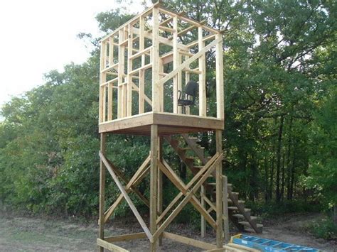 Elevated Hunting Stand Plans Homemade Hunting Blinds Homemade Deer