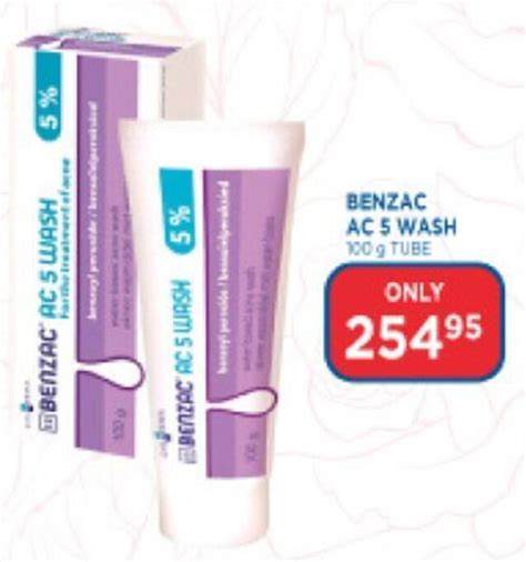 Benzac Ac 5 Wash 100g Tube Offer At Link Pharmacy