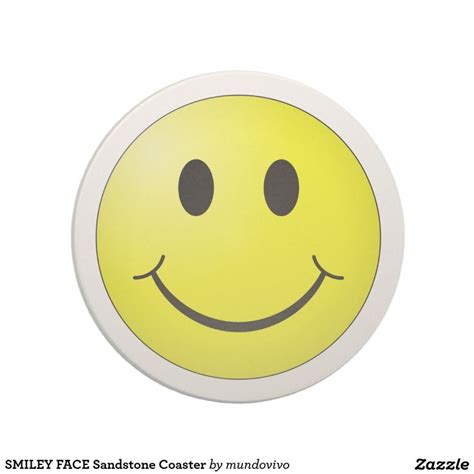 Smiley Face Sandstone Coaster Sandstone Coaster Coasters Smiley Face