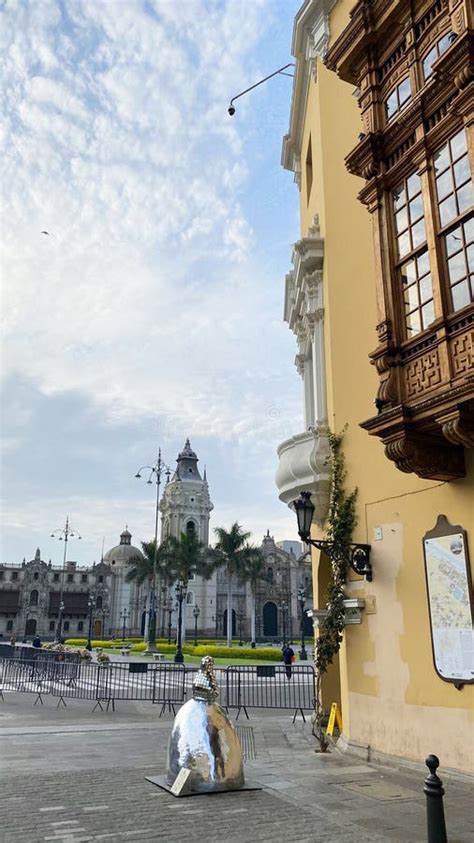 Lima Peru April 17 2022 Plaza Mayor In Historic Center Of Lima