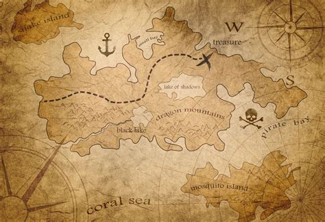 Ancient Treasure Map Pirate Maps Treasure Maps Pirate Treasure Maps