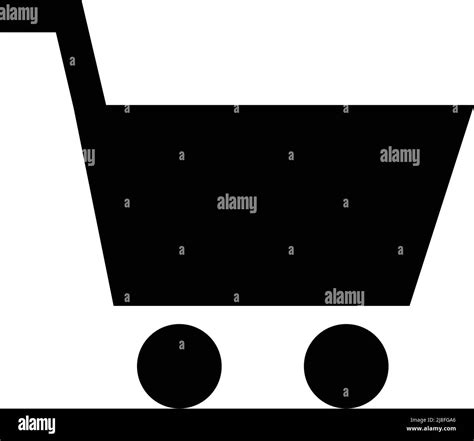 Shopping Cart Silhouette Icon Editable Vector Stock Vector Image And Art