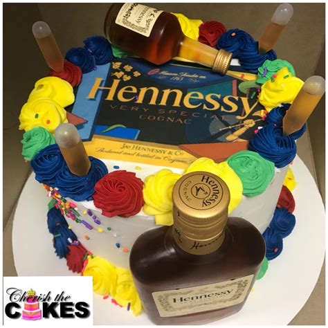 18 Hennessy Bottle Birthday Cake