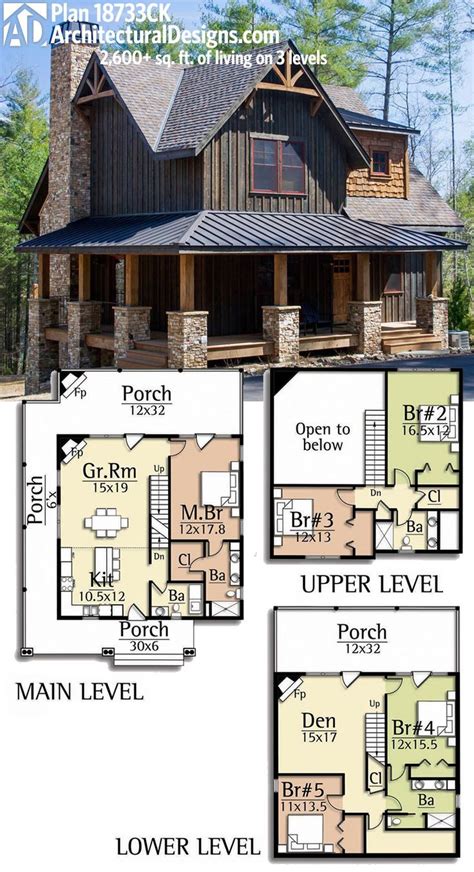 Log Cabin Floor Plans With Wrap Around Porch House Decor Concept Ideas