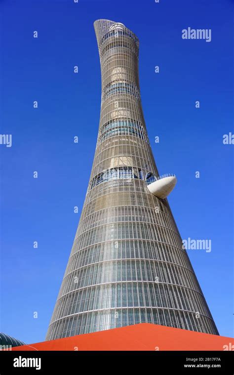 Doha Qatar 12 Dec 2019 View Of The Aspire Tower Nicknamed Torch